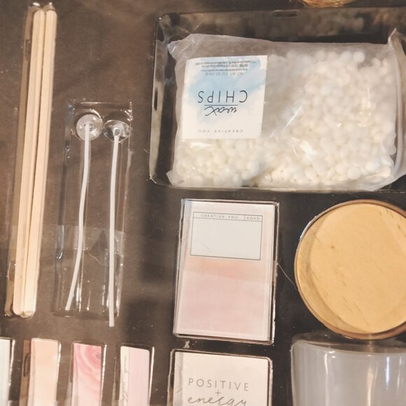 Create Your Own Crystal Candle Kit Fragrance Oils Soy Wax Chips - Picture 4 of 16